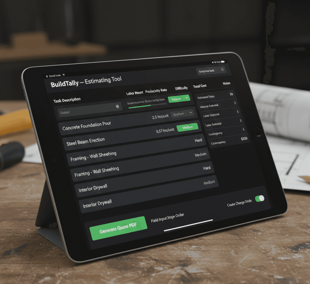 BuildTally - Estimating Tool